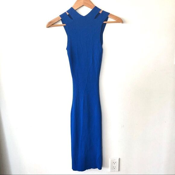 pinko • bodycon cut out dress royal blue - Picture 7 of 9
